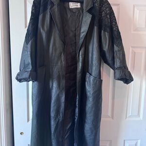 Vintage leather 80s Women's Coat